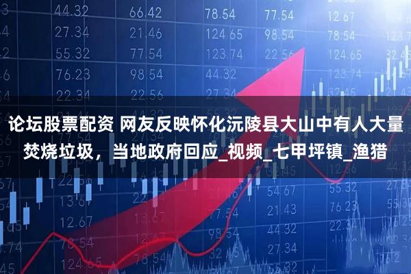 论坛股票配资 网友反映怀化沅陵县大山中有人大量焚烧垃圾，当地政府回应_视频_七甲坪镇_渔猎
