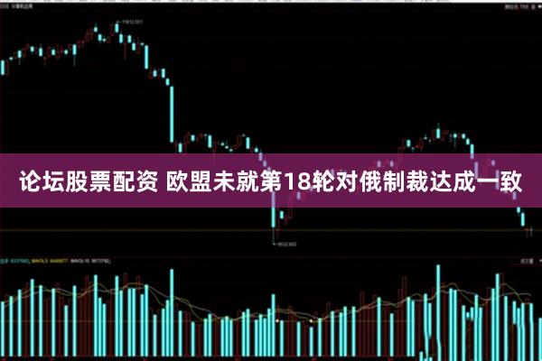 论坛股票配资 欧盟未就第18轮对俄制裁达成一致