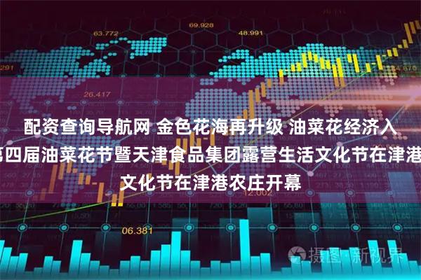 配资查询导航网 金色花海再升级 油菜花经济入佳境——第四届油菜花节暨天津食品集团露营生活文化节在津港农庄开幕